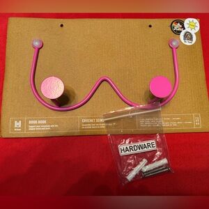 Vibrant Pink Wall Hooks by